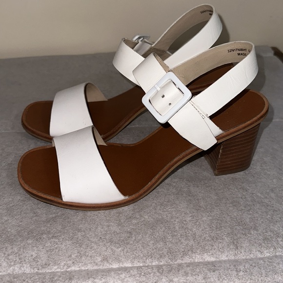 Topshop White Chunky Heel - Picture 2 of 5